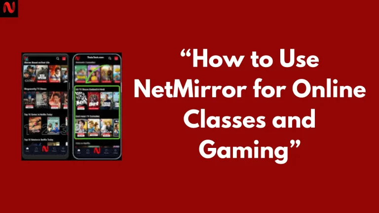 Use NetMirror for Online Classes and Gaming
