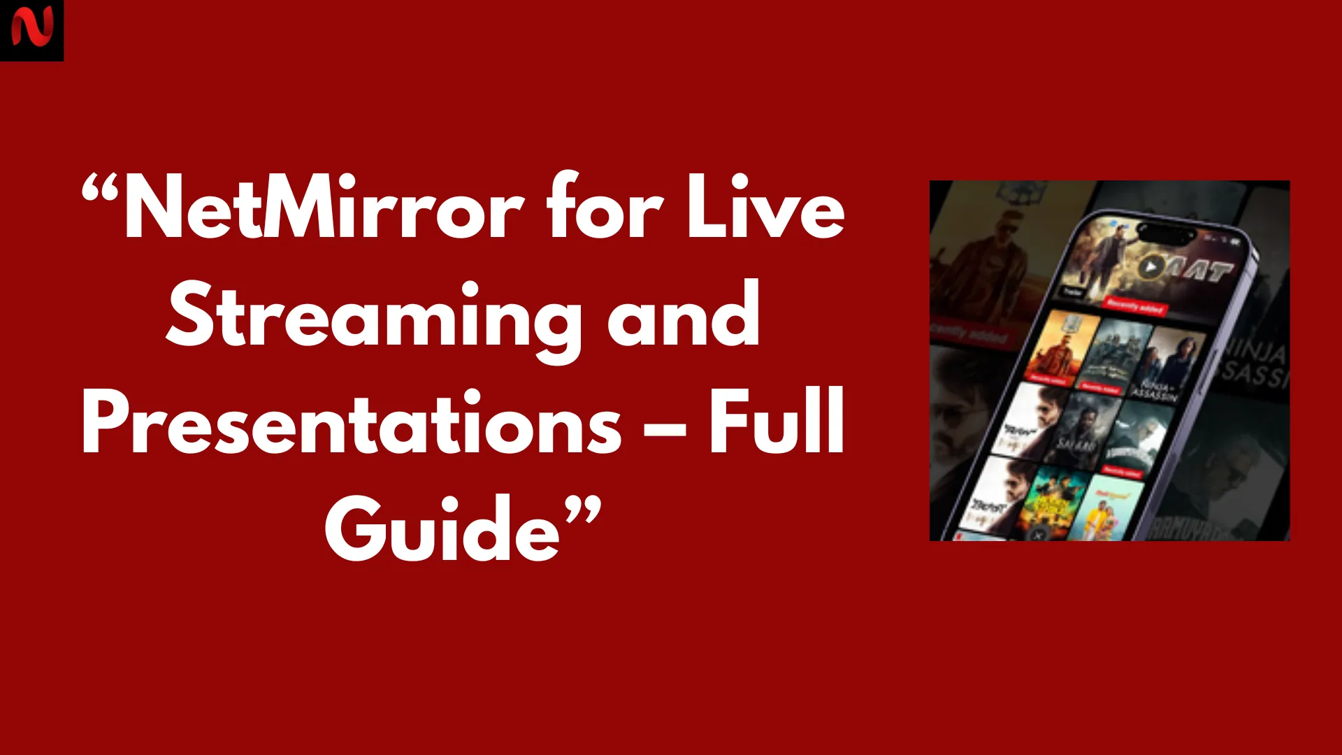 NetMirror for Live Streaming and Presentations